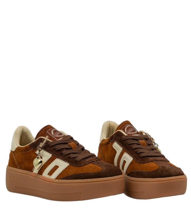 Back 70 dames sneakers plateau camel 79 naturel combi. Direct leverbaar uit de webshop van www.taft.nl/
