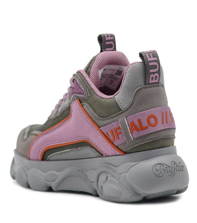 Buffalo Dames Platform Sneakers in Groen/Oud Roze online kopen 