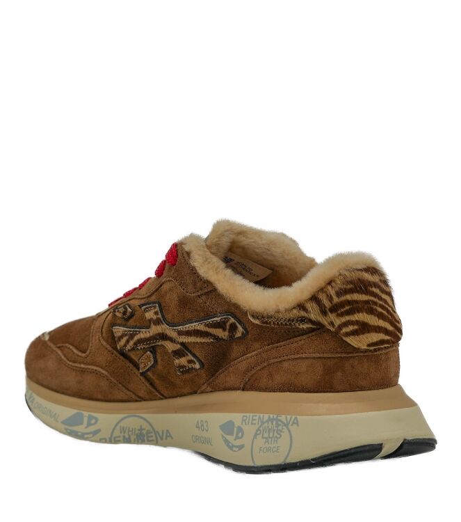 Premiata Premiata danes sneakers gevoerd bruin Var8532M Premiata Danes Sneakers Gevoerd Bruin