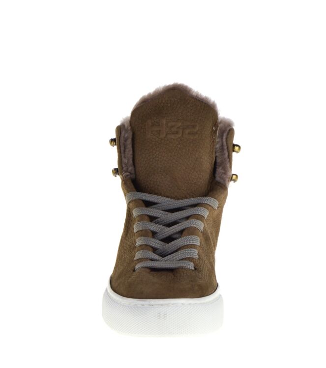 H32 H32 dames sneakers gevoerd taupe Kitzbuhel Taupe H32 By Melik Dames Hoge Sneakers in Naturel online kopen