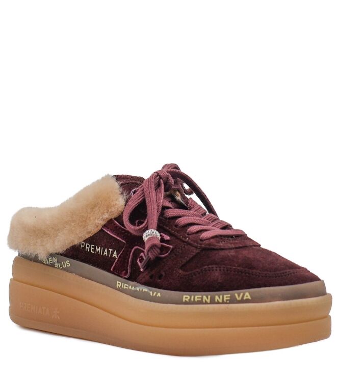 Premiata Premiata dames instap sneakers paars Var8571M Premiata Dames Instap Sneakers in Paars online kopen