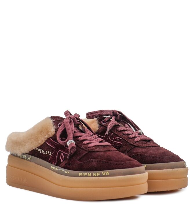 Premiata Premiata dames instap sneakers paars Var8571M Premiata Dames Instap Sneakers in Paars online kopen