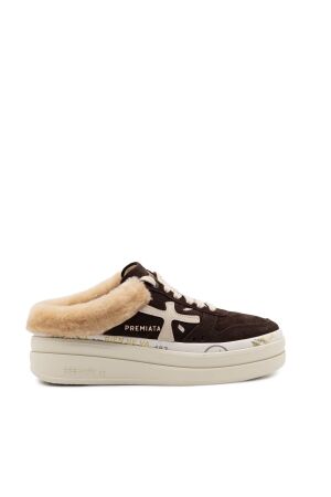 Premiata  dames instap sneakers bruin