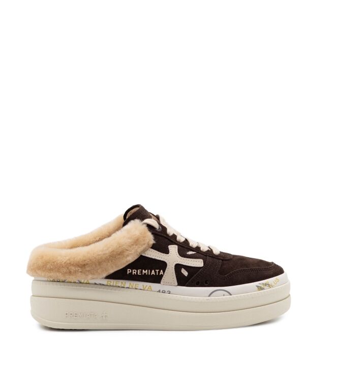Premiata Dames Instap Sneakers in Bruin online kopen 