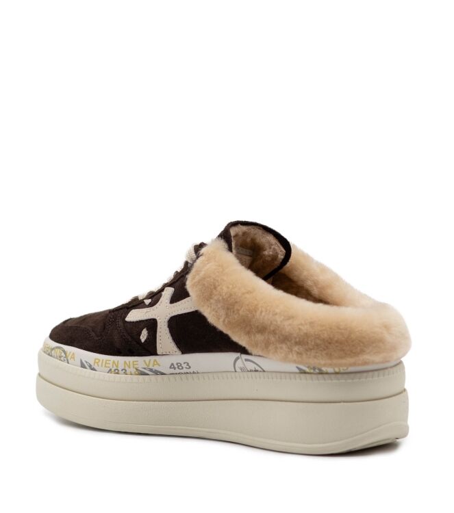 Premiata Dames Instap Sneakers in Bruin online kopen 