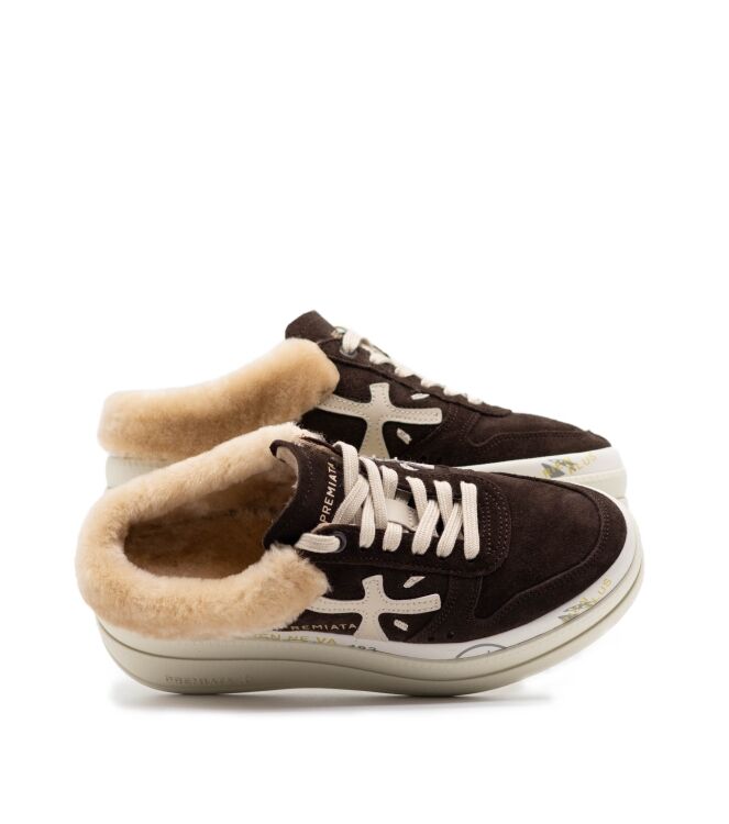 Premiata Dames Instap Sneakers in Bruin online kopen 
