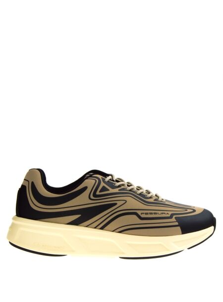 Fessura Heren sneakers beige zwart