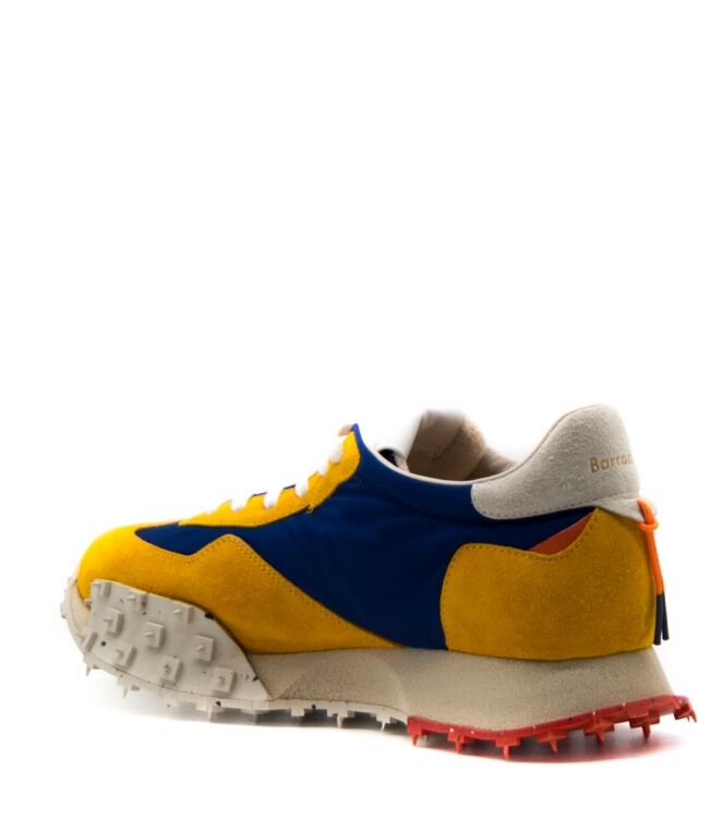 Barracuda Heren sneakers geel blauw Taxi Blu