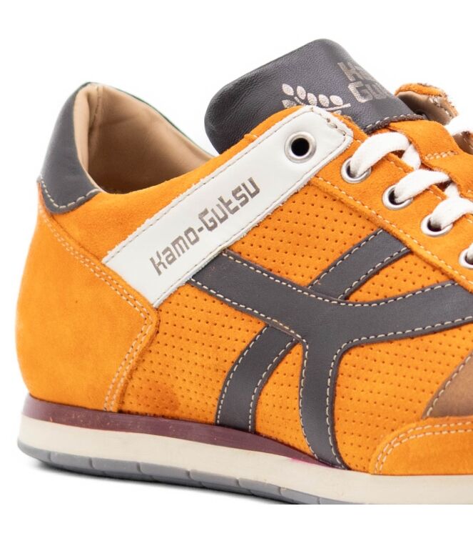 Kamo Gutsu Heren Sneakers in Oranje Combinatie online kopen 