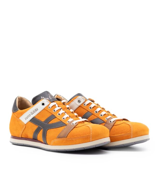 Kamo Gutsu Heren Sneakers in Oranje Combinatie online kopen 