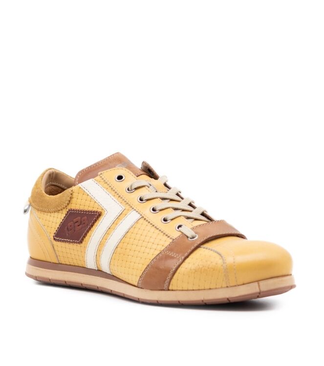 Kamo Gutsu Heren Sneakers in Oker Geel Combinatie online kopen 