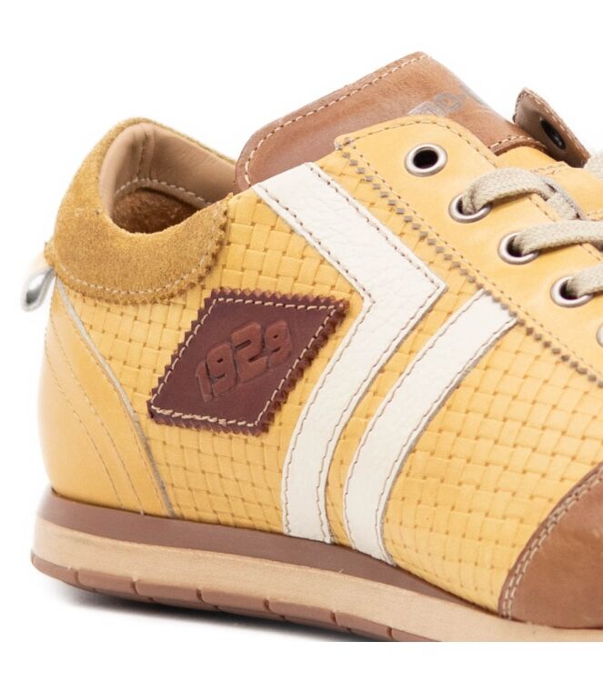 Kamo Gutsu Heren Sneakers in Oker Geel Combinatie online kopen 