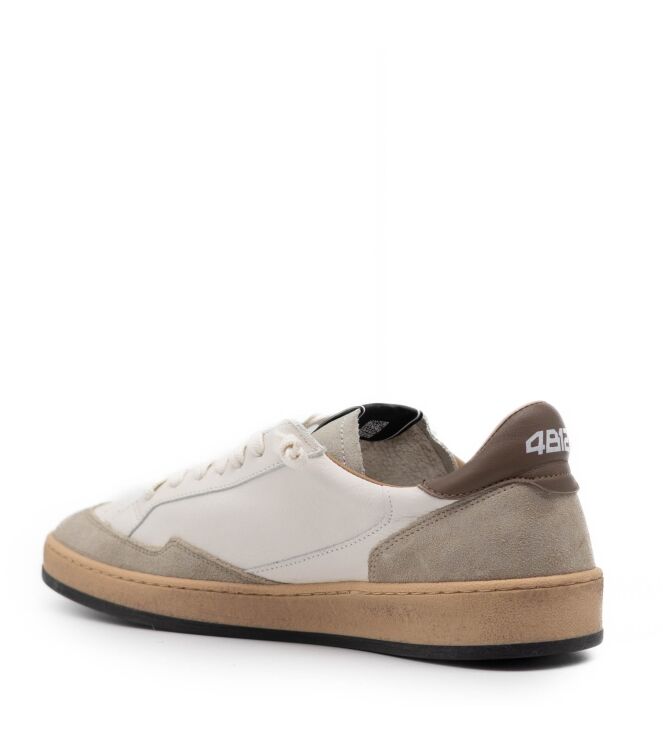 4B12 Sneakers  Heren Sneakers Rubberzolen Beige 05 beige