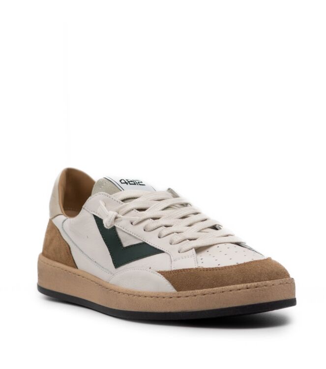 4B12 Sneakers  Heren Sneakers Rubberzolen Beige 05 beige