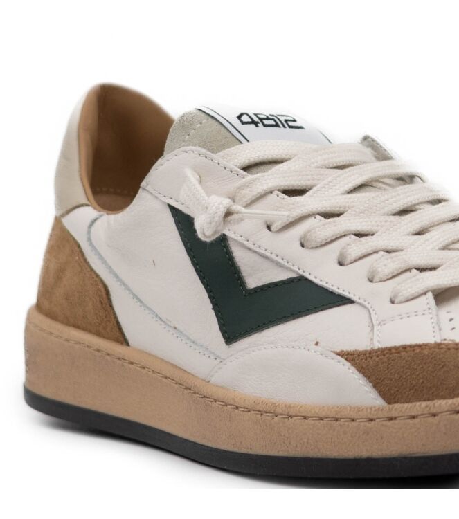 4B12 Sneakers  Heren Sneakers Rubberzolen Beige 05 beige