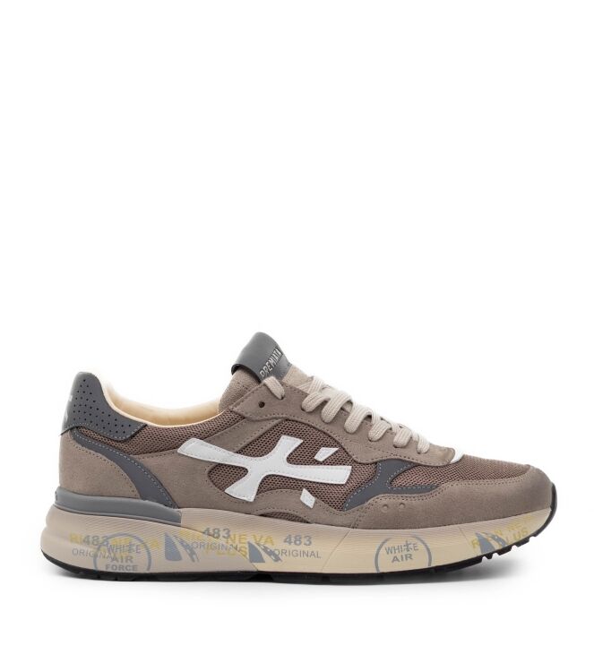 Premiata Heren Sneakers in Taupe online kopen 