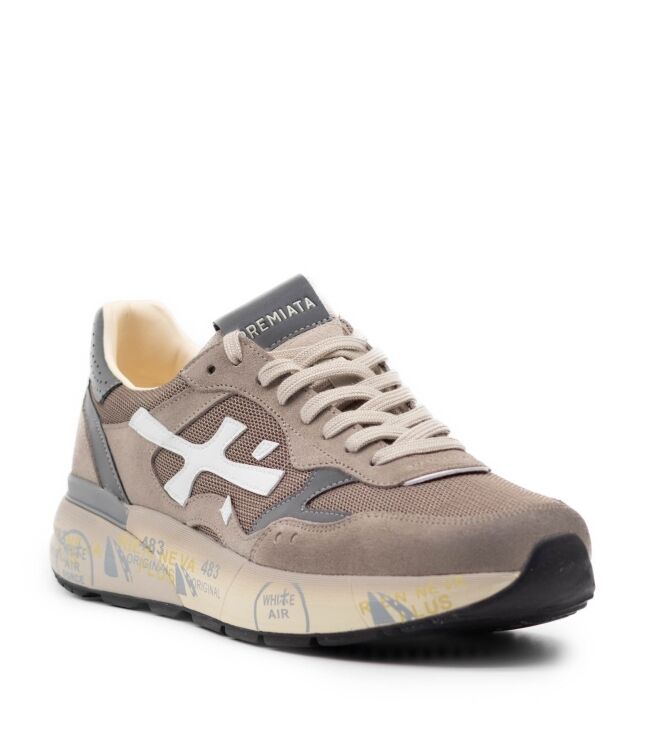 Premiata Heren Sneakers in Taupe online kopen 