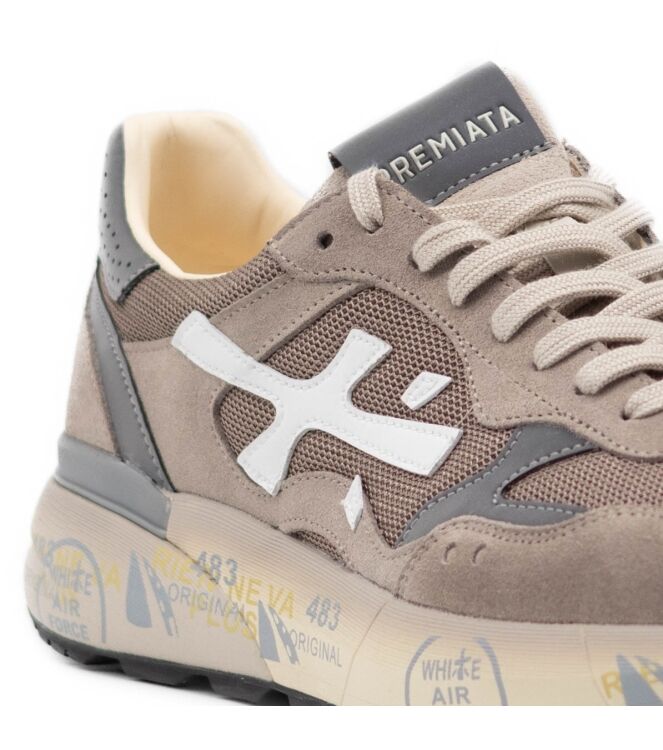 Premiata Heren Sneakers in Taupe online kopen 