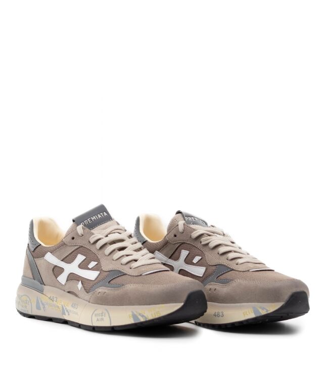 Premiata Heren Sneakers in Taupe online kopen 