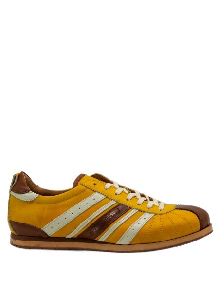 Kamo gutsu Heren sneakers geel cognac