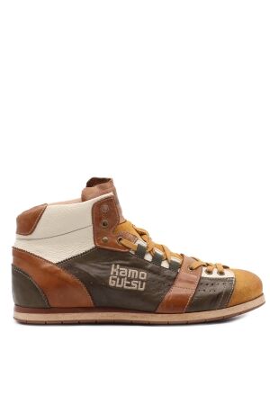 Kamo Gutsu heren sneakers mosterd groen