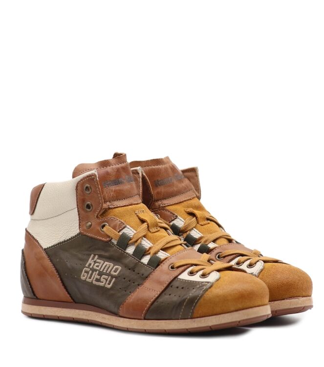 Kamo Gutsu Kamo Gutsu heren sneakers mosterd groen Mustardo Verdone Kamo Gutsu Heren Sneakers Mosterd Groen 03 yellow