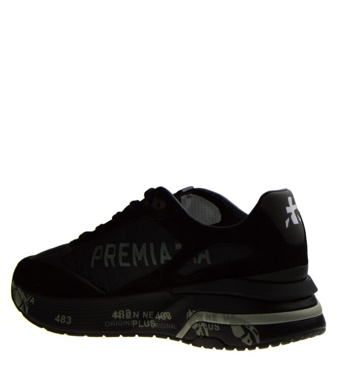 Premiata Premiata heren sneakers zwart Var6445 Premiata Heren Sneakers in Zwart online kopen