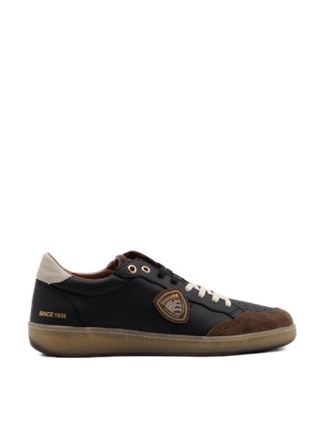 Blauer Heren sneakers zwart bruin