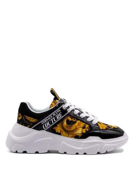 Versace jeans Heren sneakers zwart goud