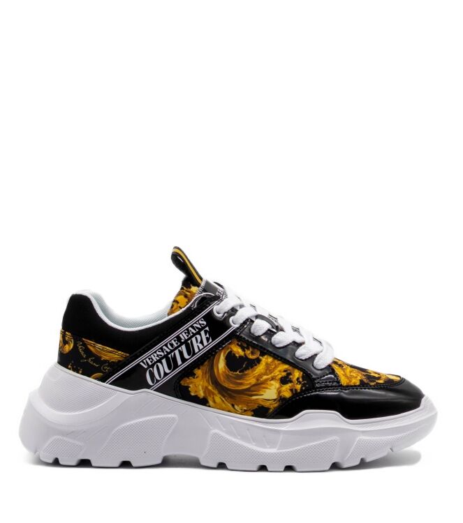 Versace Jeans Couture Heren Sneakers in Zwart Goud online kopen 