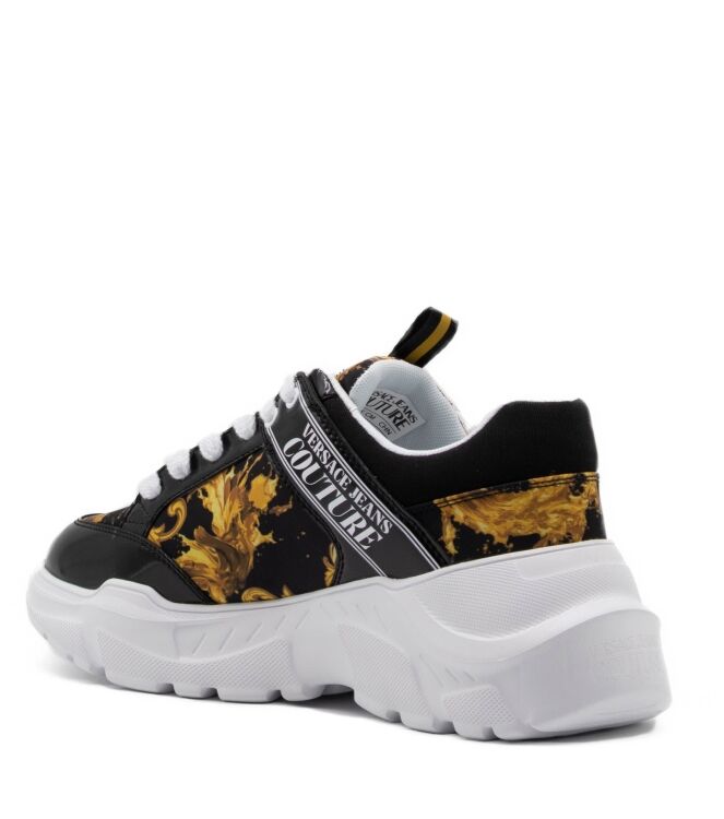 Versace Jeans Couture Heren Sneakers in Zwart Goud online kopen 