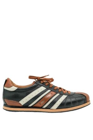 Kamo Gutsu heren sneakers zwart cognac