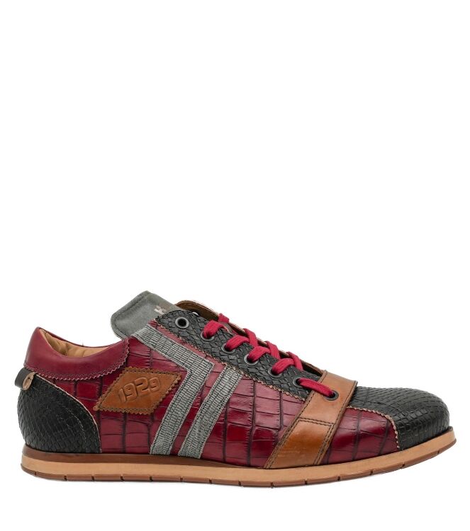 Kamo Gutsu Kamo Gutsu heren sneakers rood bruin TDM Rosso Grey Kamo Gutsu Heren Sneakers Rood Bruin