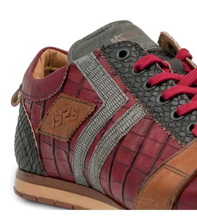 Kamo Gutsu Kamo Gutsu heren sneakers rood bruin TDM Rosso Grey Kamo Gutsu Heren Sneakers Rood Bruin