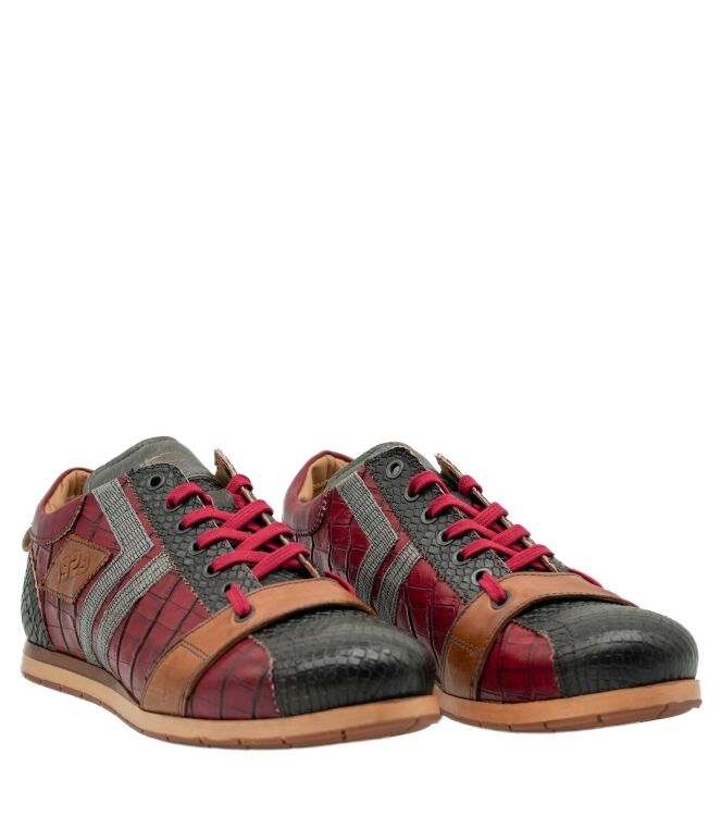 Kamo Gutsu Kamo Gutsu heren sneakers rood bruin TDM Rosso Grey Kamo Gutsu Heren Sneakers Rood Bruin