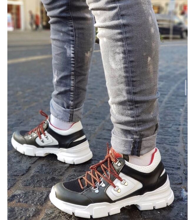 Forty5 Forty5 heren sneakers wit combi Jaufen Forty5 Heren sneakers Wit online kopen.