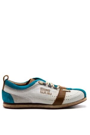 Kamo Gutsu heren sneakers wit turquoise