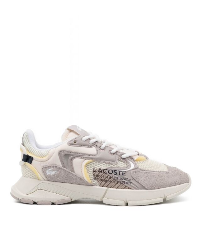 Lacoste Lacoste heren sneakers rubberzool wit Off White/Off White Lacoste Heren Sneakers in Wit Combi online kopen