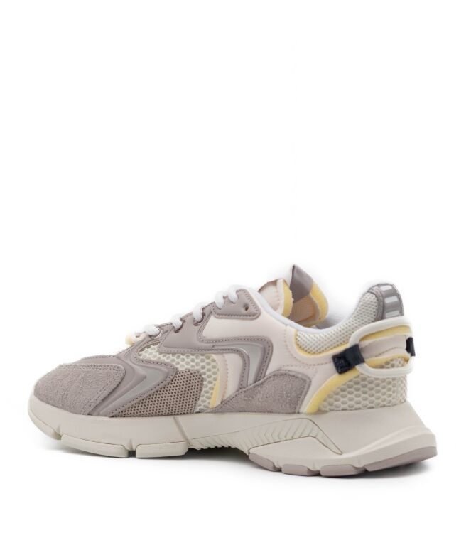 Lacoste Lacoste heren sneakers rubberzool wit Off White/Off White Lacoste Heren Sneakers in Wit Combi online kopen