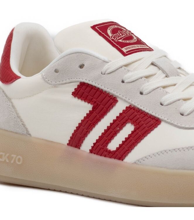 Back70  Heren Sneakers Rubberzolen Wit 