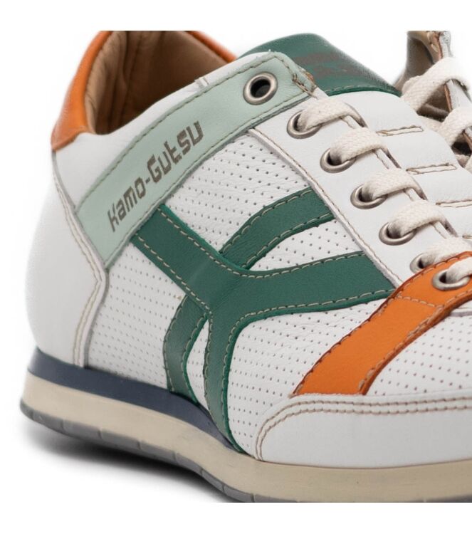 Kamo Gutsu Heren Sneakers in Wit Combinatie online kopen 