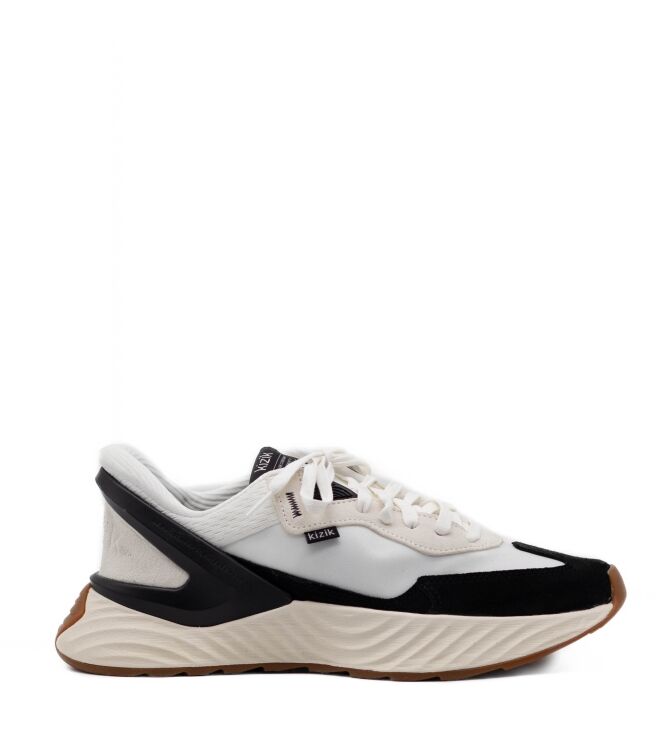 Kizik Heren Sneakers in Wit/Zwart online kopen