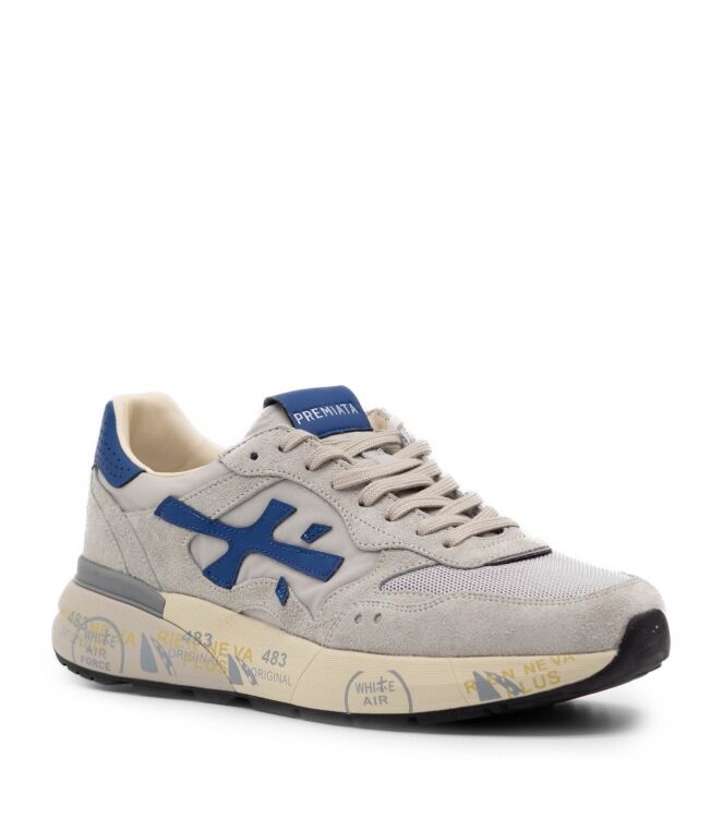 Premiata Heren Sneakers in Grijs/Blauw online kopen 