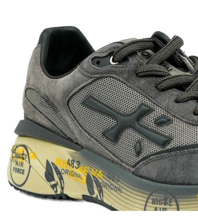 Premiata  heren sneakers grijs 49 grijs combi. Direct leverbaar uit de webshop van www.taft.nl/