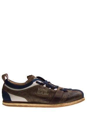 Kamo Gutsu heren veterschoenen blauw combi
