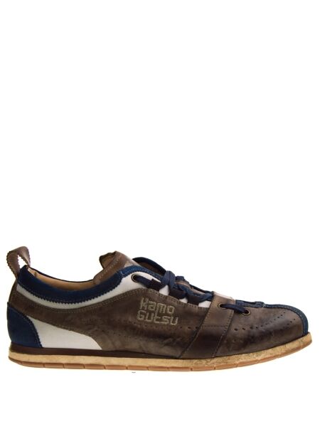 Kamo gutsu Heren veterschoenen blauw combi