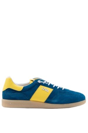 Cetti heren sneakers blauw geel