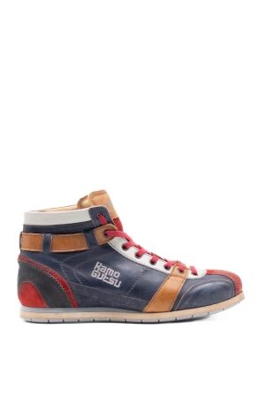 Kamo Gutsu heren sneakers blauw rood