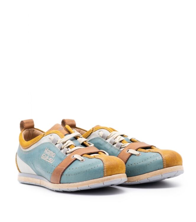 Kamo Gutsu Heren Sneakers in Blauw Combinatie online kopen 