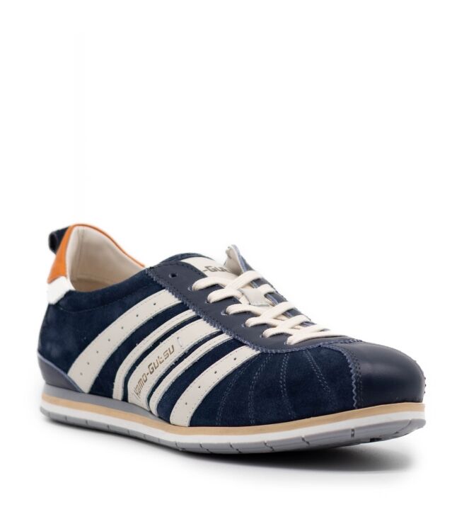 Kamo Gutsu  Heren Sneakers Rubberzolen Blauw 
